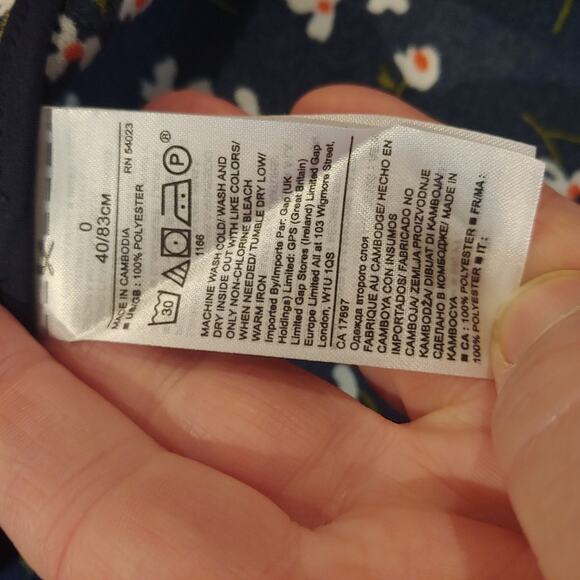 Banana Republic Floral V-Neck Fit And Flare Dress - Picture 10 of 11